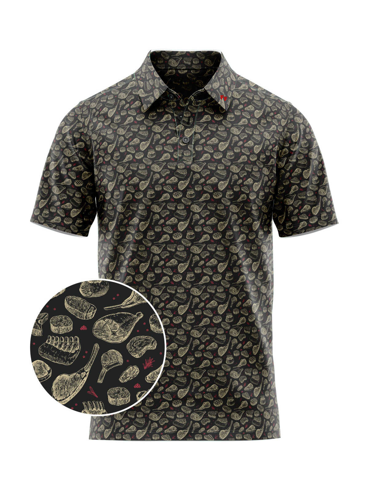 Meat Sweats Polo | BBQ Polo | Fore Fathers