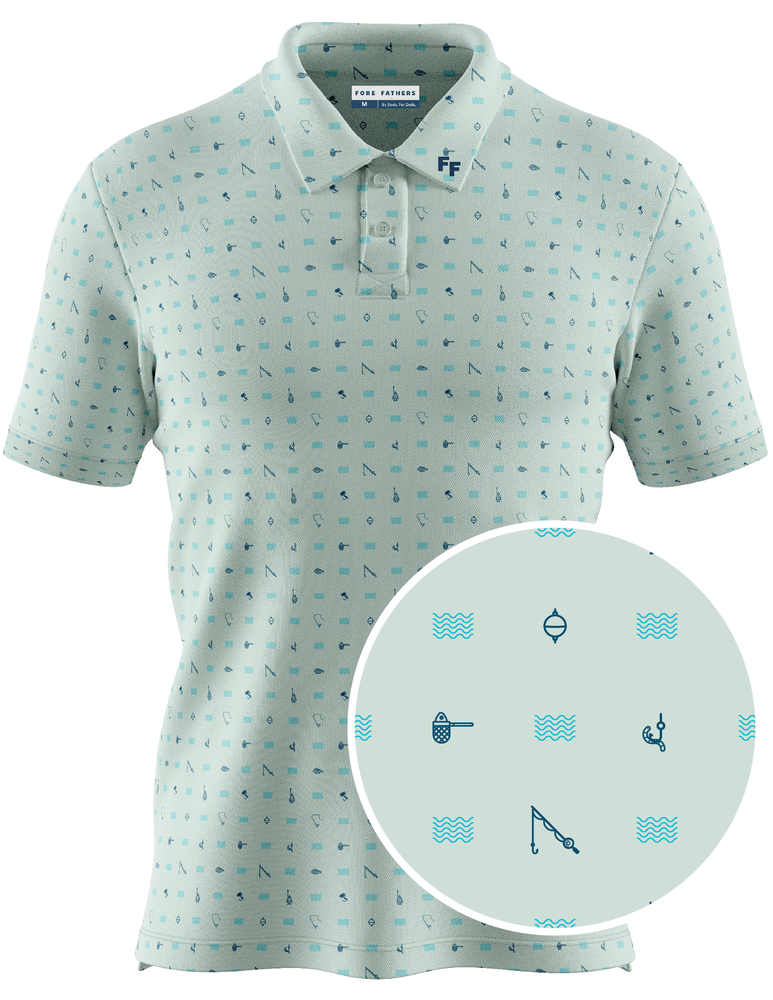 Fishing polo shirts sales