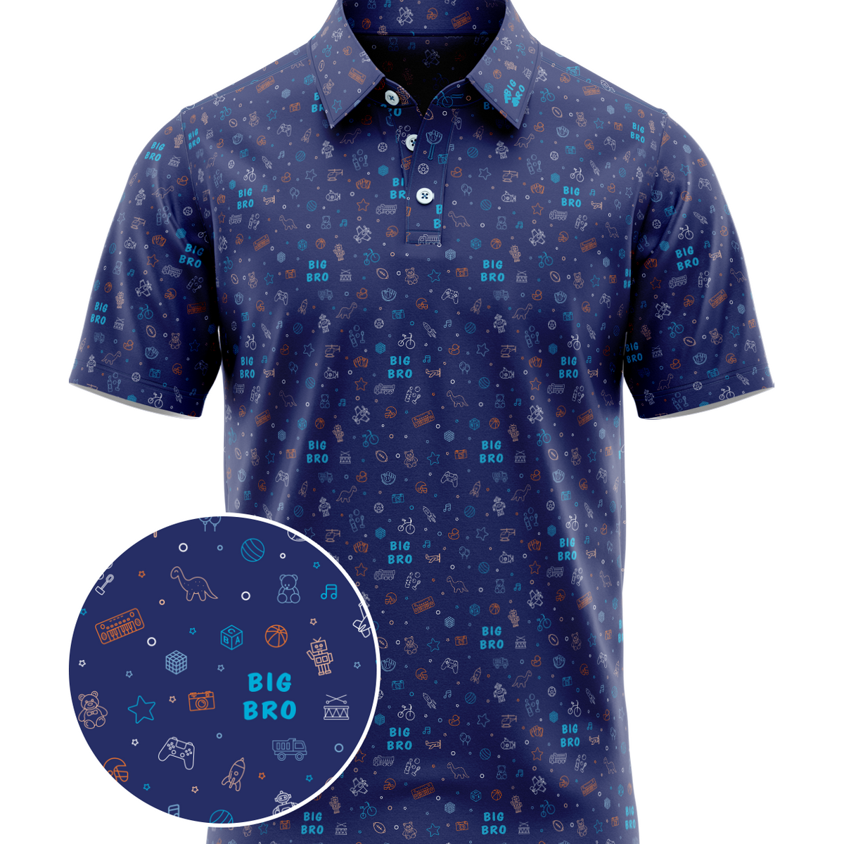 Big Bro Polo – Matching Kids Shirt for Boy Dad Sets