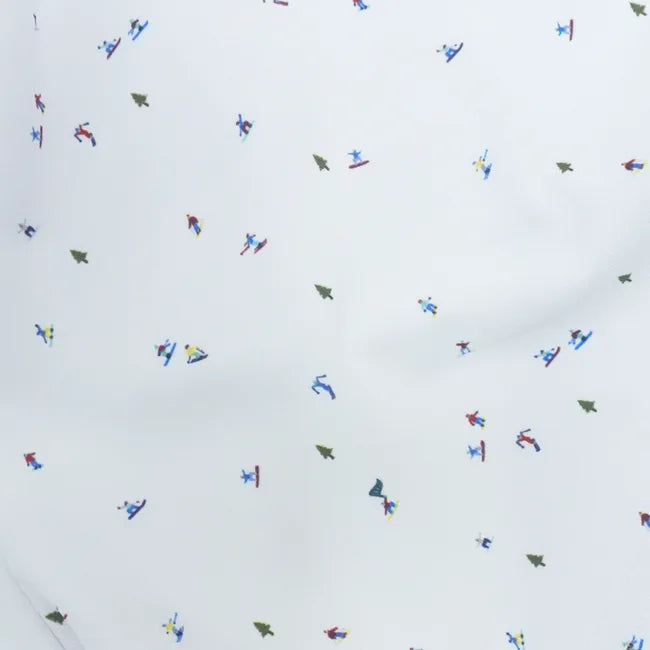 Skier polo fabric design