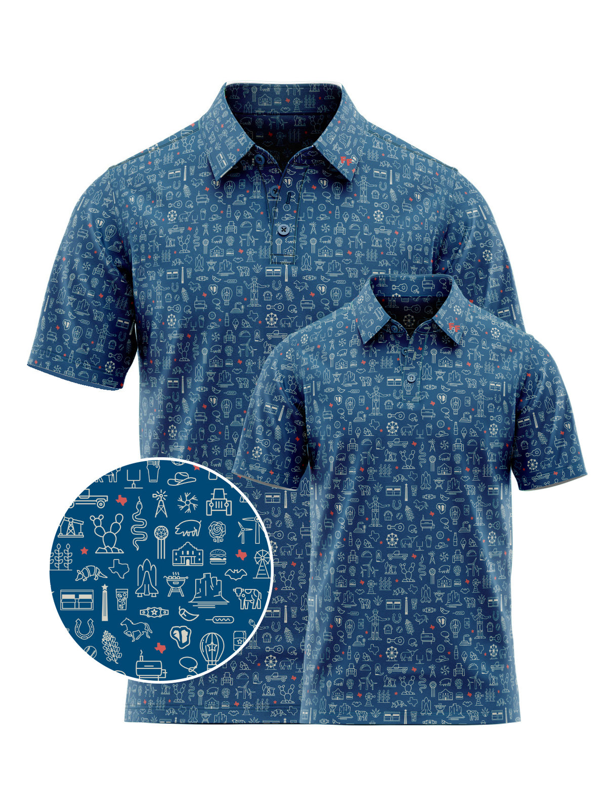 Lone Star Legacy Set fabric print